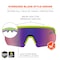 Ergodyne AEGIR, Safety Glasses, Purple Mirror Lens, Lime Frame AEGR-AFSPM - alternate 9